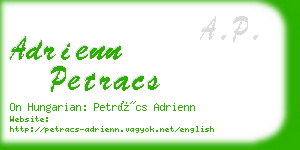 adrienn petracs business card